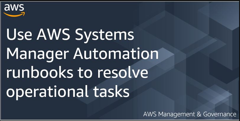 AWS systems manager runbooks