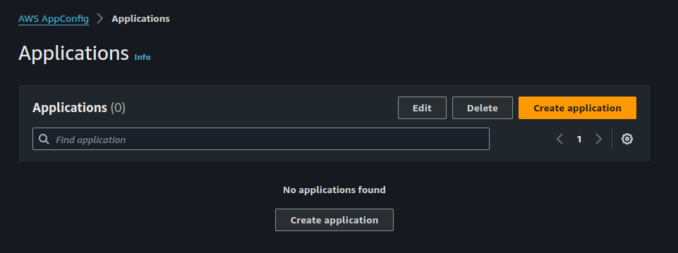 Create an AppConfig Application